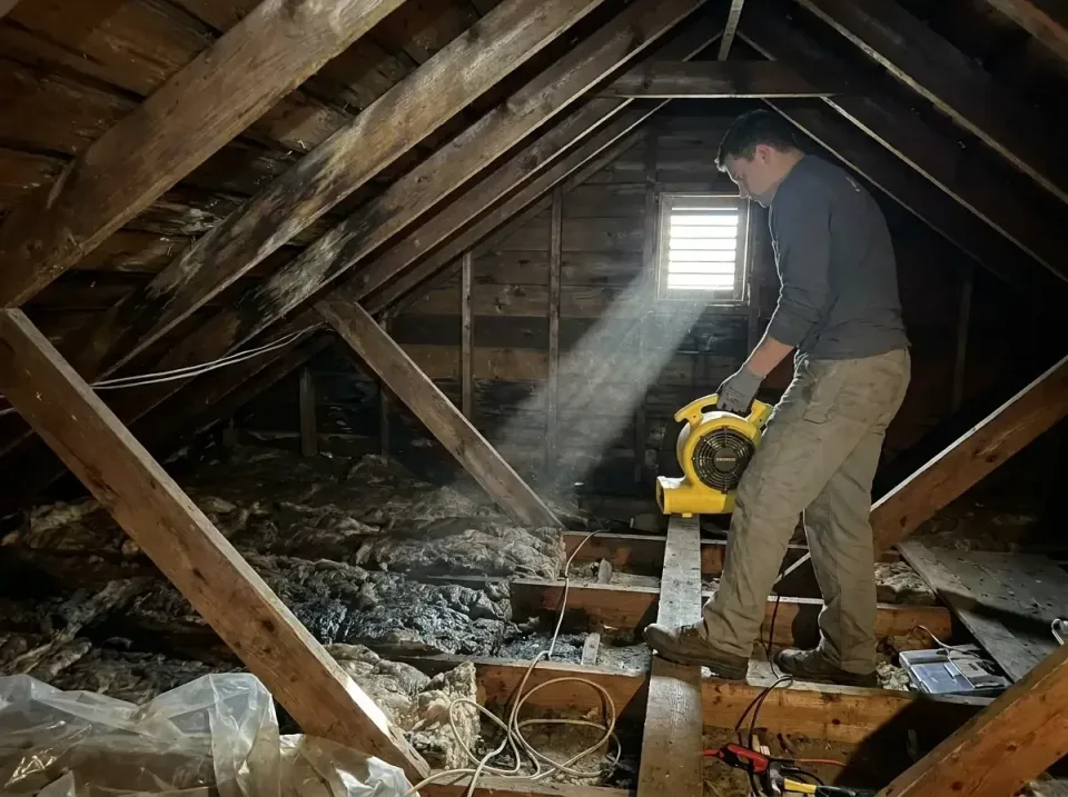 attic-water-damage-drying-proc-007 — frequently asked questions, Emergency Water Extraction & 24/7 Flood Response in Doolitt…